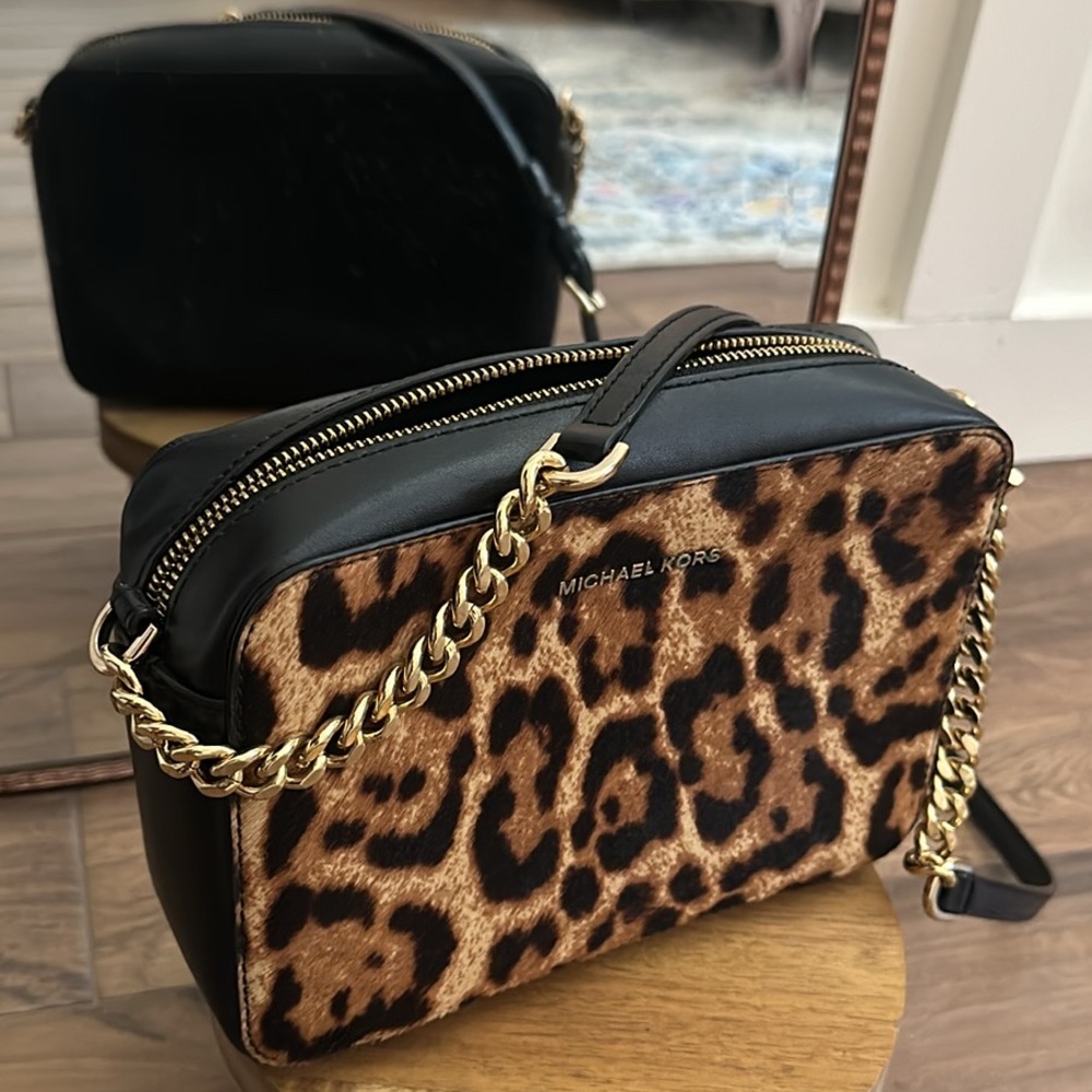 Michael Kors Leopard Crossbody purse